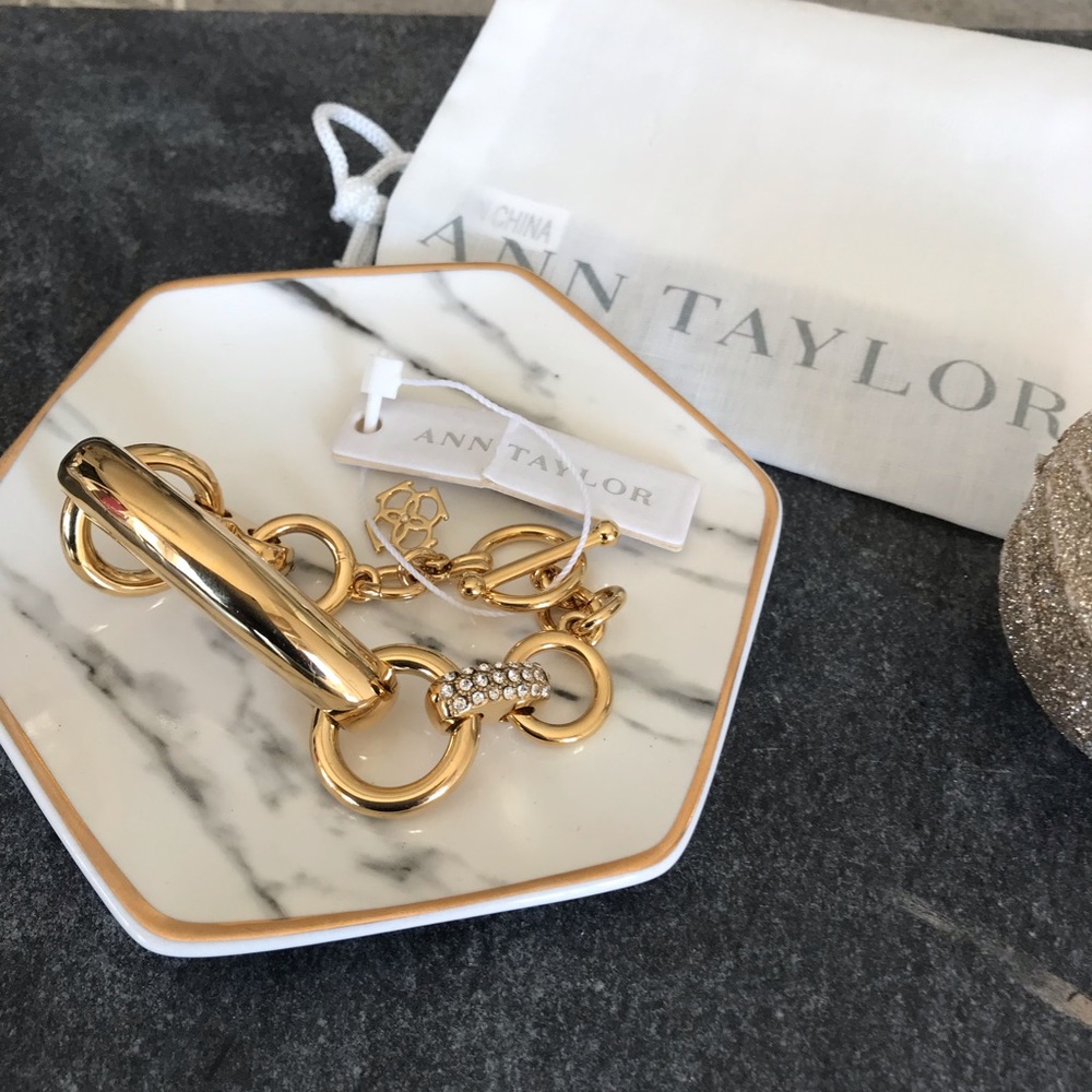 Ann Taylor Gold colored bracelet NWT